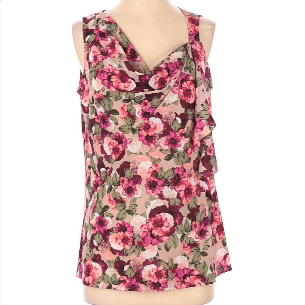 Banana Republic Medium Sleeveless Floral Blouse